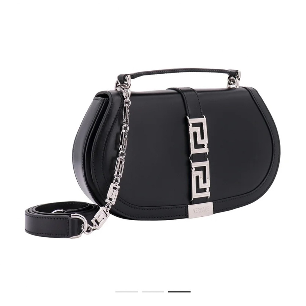 Versace Greca Goddess leather shoulder bag